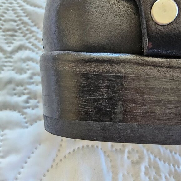 ONE BOOT, RIGHT FOOT, Re/Done Short Cavalry Boot Black Leather, Italy, Size 37 - Picture 5 of 11